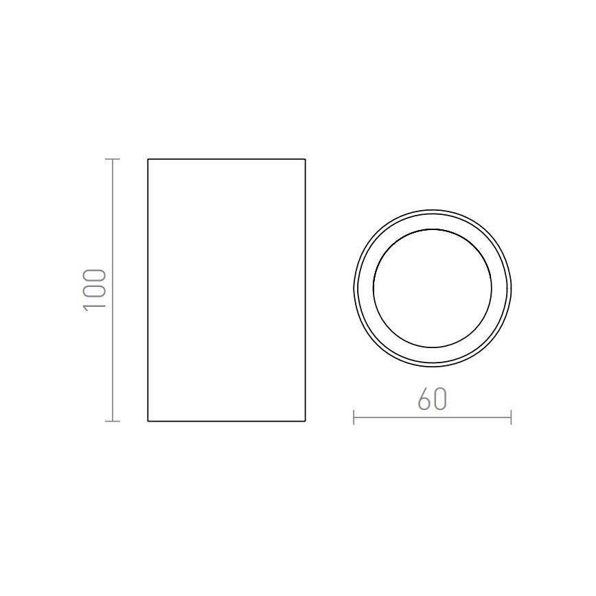 RED - Design Rendl - R12667 - Reflektor GAYA 1xGU10/35W/230V bel