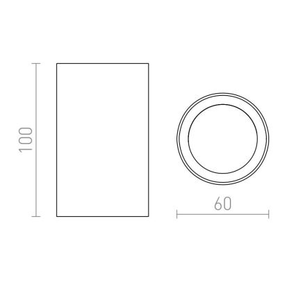 RED - Design Rendl - R12668 - Reflektor GAYA 1xGU10/35W/230V