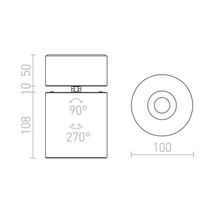 RED - Design Rendl - R12839 - LED Reflektor CONDU LED/20W/230V bel