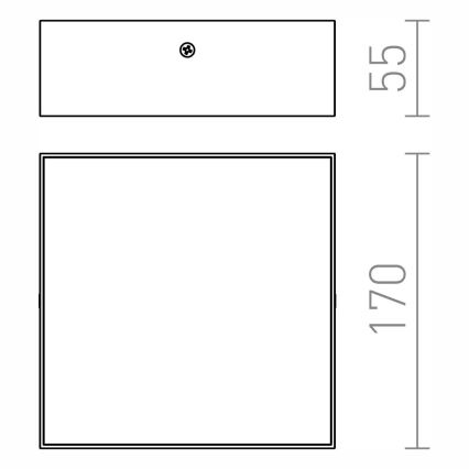 RED - Design Rendl - R12849 - LED Stropna svetilka LARISA LED/15W/230V črna