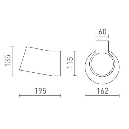 RED - Design Rendl - R13520 - Stenska svetilka BENITA 1xE14/25W/230V