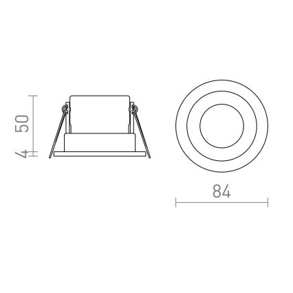 RED - Design Rendl - R13602 - LED Kopalniška vgradna svetilka BELLA LED/11W/230V IP65