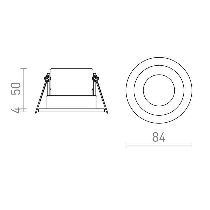 RED - Design Rendl - R13602 - LED Kopalniška vgradna svetilka BELLA LED/11W/230V IP65