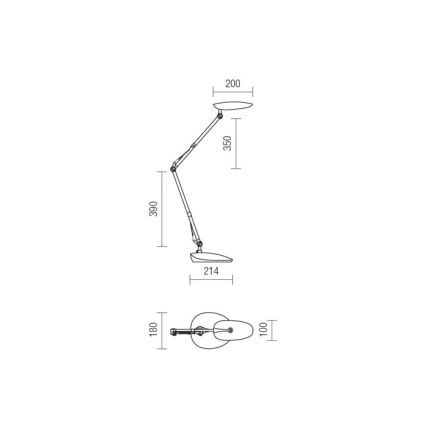 Redo 01-1036 - LED Namizna svetilka KEPLER VEIOZA LED/6.5W/230V