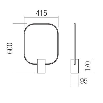 Redo 01-1226 - LED zatemljiva namizna svetilka DOM LED/21W/230V bela