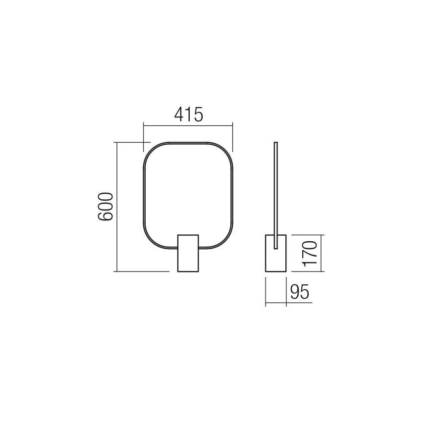 Redo 01-1226 - LED zatemljiva namizna svetilka DOM LED/21W/230V bela