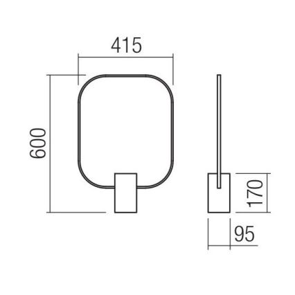 Redo 01-1227 - Zatemnjiva LED namizna svetilka DOM LED/21W/230V črna