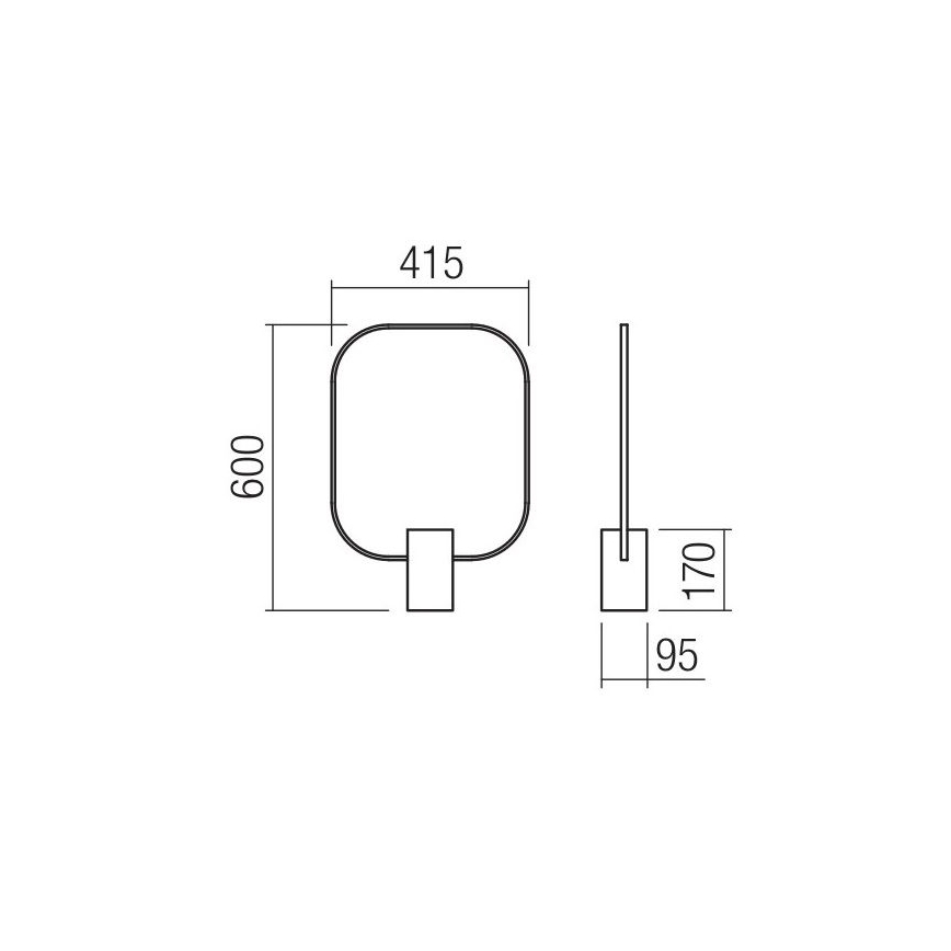 Redo 01-1227 - Zatemnjiva LED namizna svetilka DOM LED/21W/230V črna