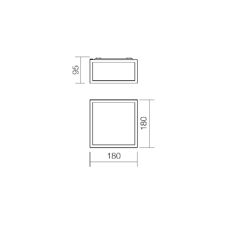 Redo 01-1236 - LED kopalniška stropna svetilka EGO LED/12W/230V IP44 sijajni krom