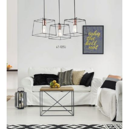 Redo 01-1265 - Lestenec na vrvici SKETCH 3xE27/42W/230V pajek