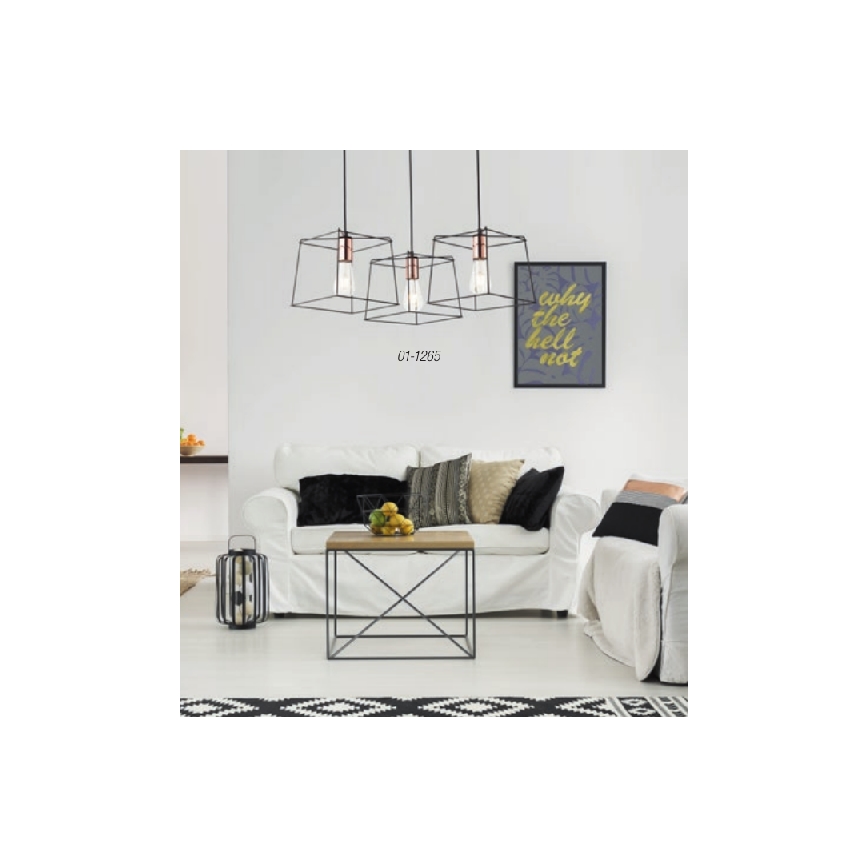 Redo 01-1265 - Lestenec na vrvici SKETCH 3xE27/42W/230V pajek