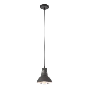 Redo 01-1279 - Lestenec na kablu PEEP 1xE27/42W/230V premer 16,5 cm črna