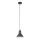 Redo 01-1279 - Lestenec na kablu PEEP 1xE27/42W/230V premer 16,5 cm črna