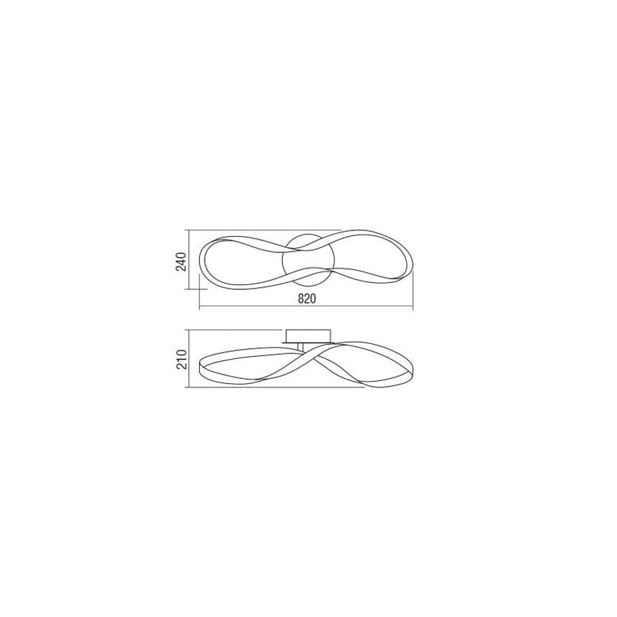 Redo 01-1414 - LED Zatemnitvena stropna svetilka NUBO LED/40W/230V bela