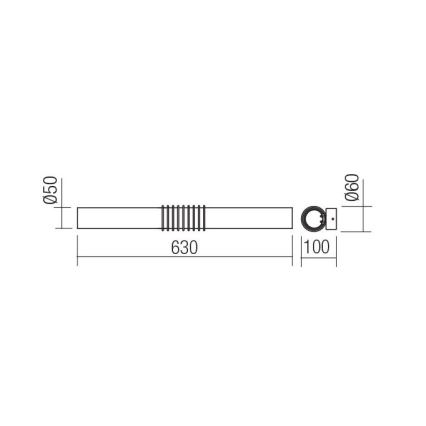 Redo 01-1431 - LED Stenska svetilka AVANCE LED/14W/230V 63 cm bela
