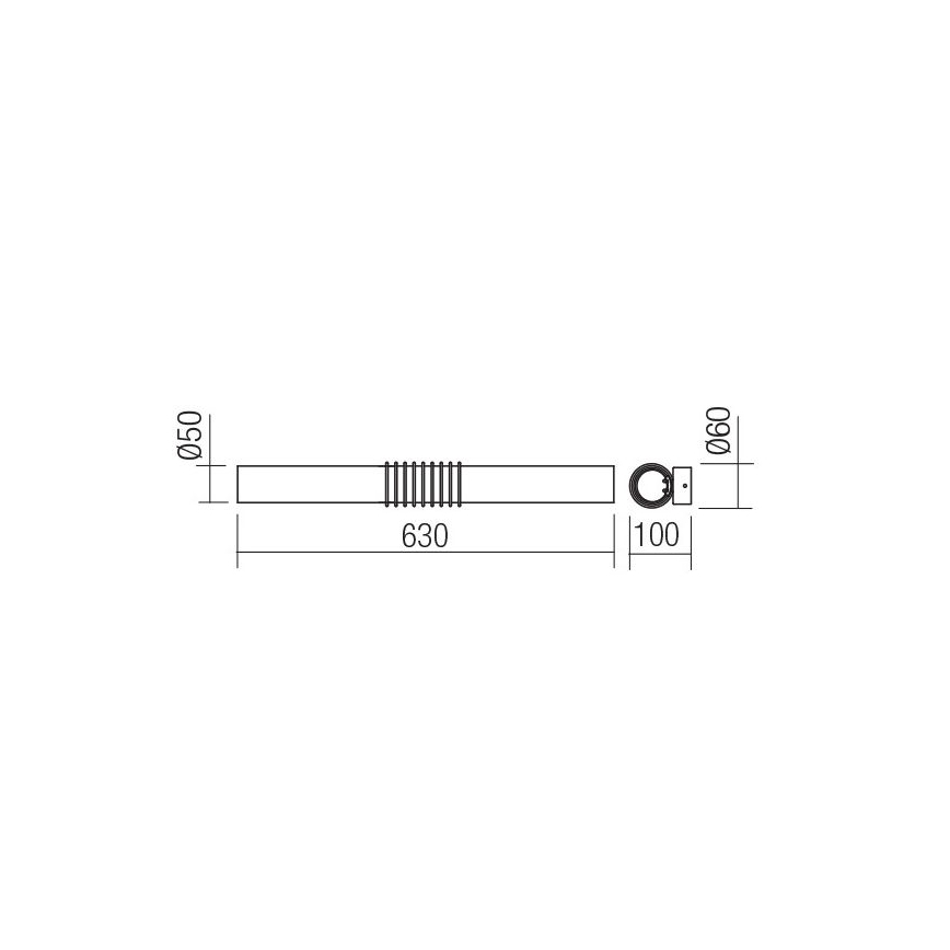 Redo 01-1431 - LED Stenska svetilka AVANCE LED/14W/230V 63 cm bela