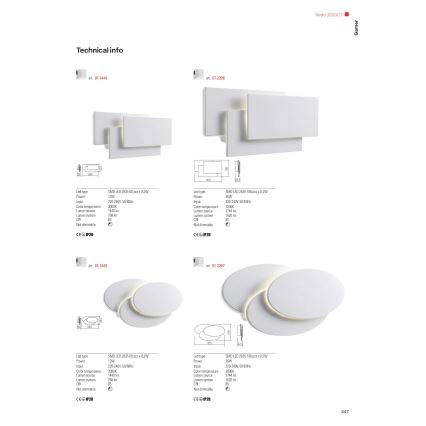 Redo 01-1444 - LED Stenska svetilka GAMER 1xLED/12W/230V