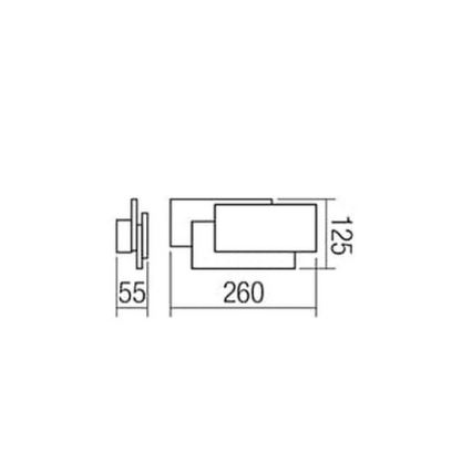 Redo 01-1444 - LED Stenska svetilka GAMER 1xLED/12W/230V