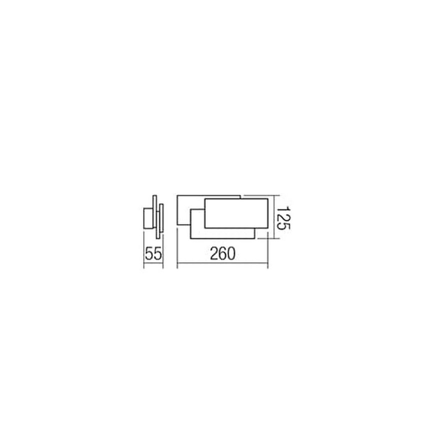 Redo 01-1444 - LED Stenska svetilka GAMER 1xLED/12W/230V