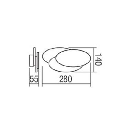 Redo 01-1445 - LED Stenska svetilka GAMER 1xLED/12W/230V