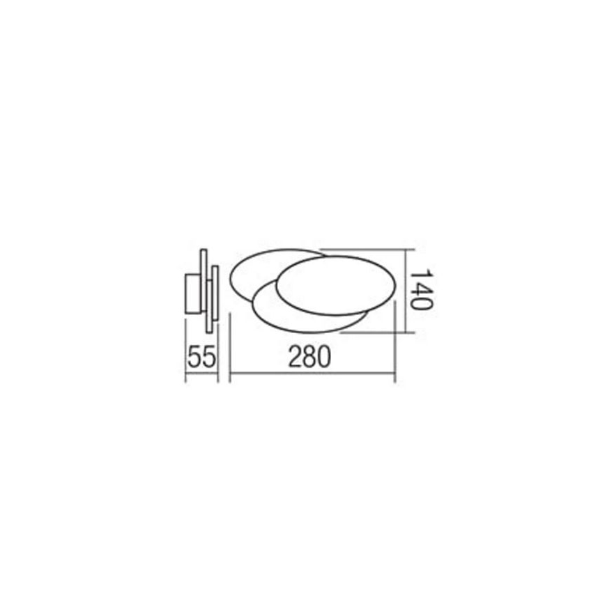 Redo 01-1445 - LED Stenska svetilka GAMER 1xLED/12W/230V