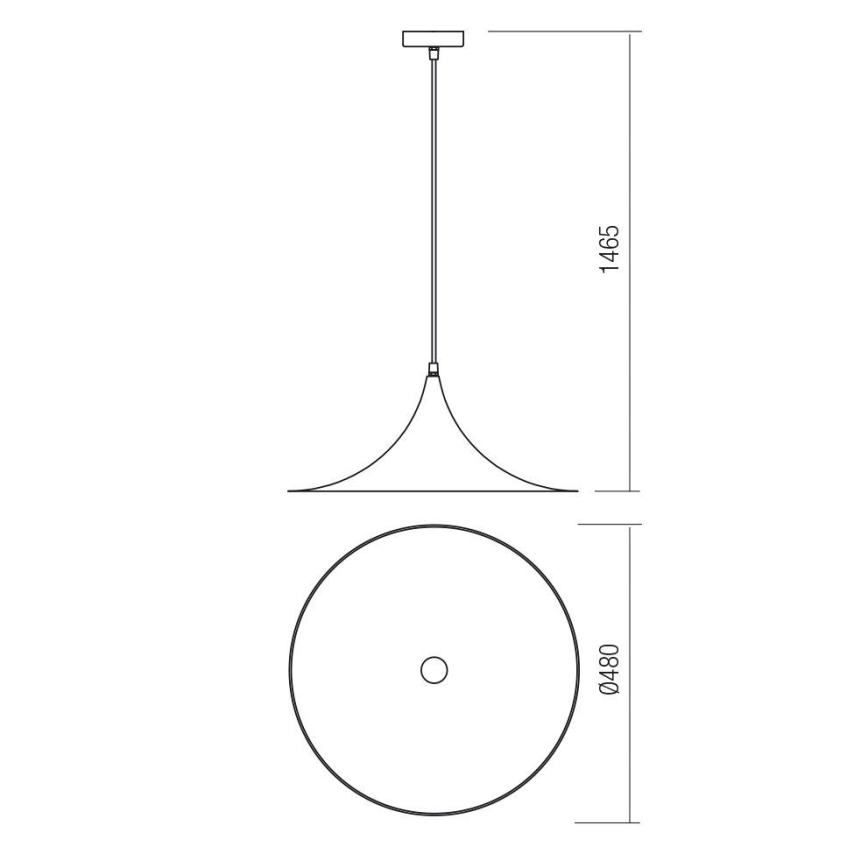 Redo 01-1455 - Lestenec na vrvici WIZ 1xE27/42W/230V belo