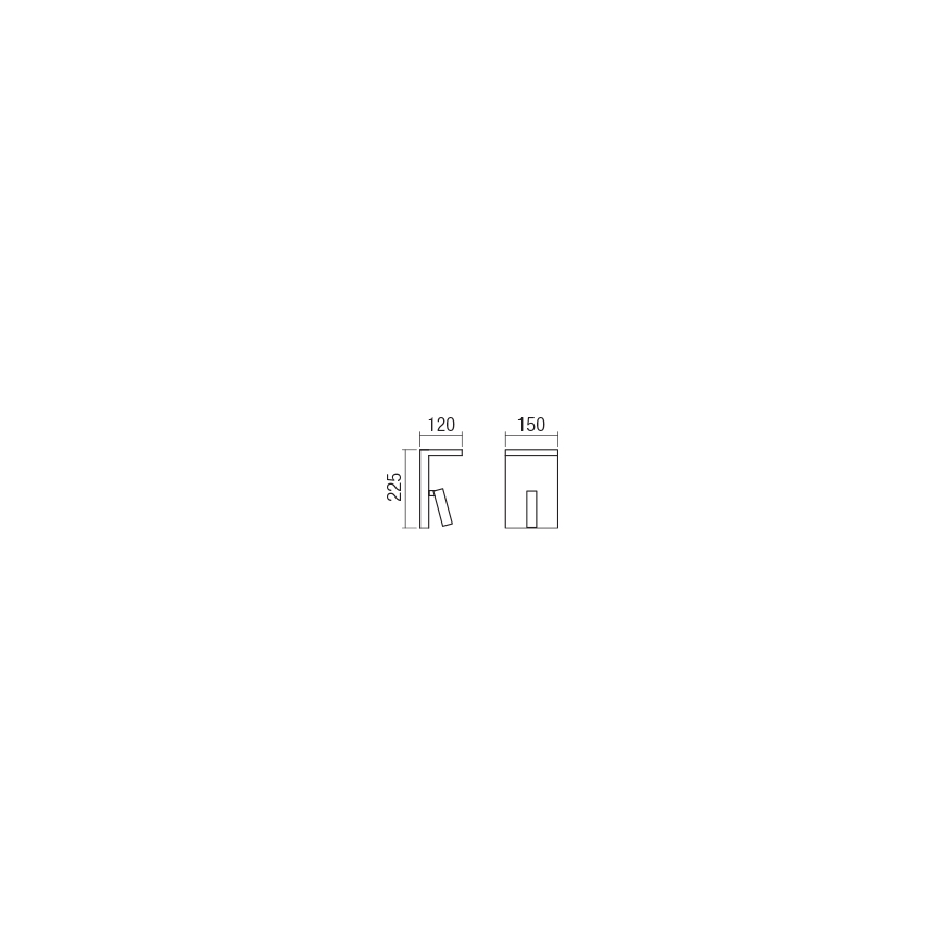 Redo 01-1499 - LED Stenski reflektor AGOS LED/6W/230V + LED/3,2W USB bela