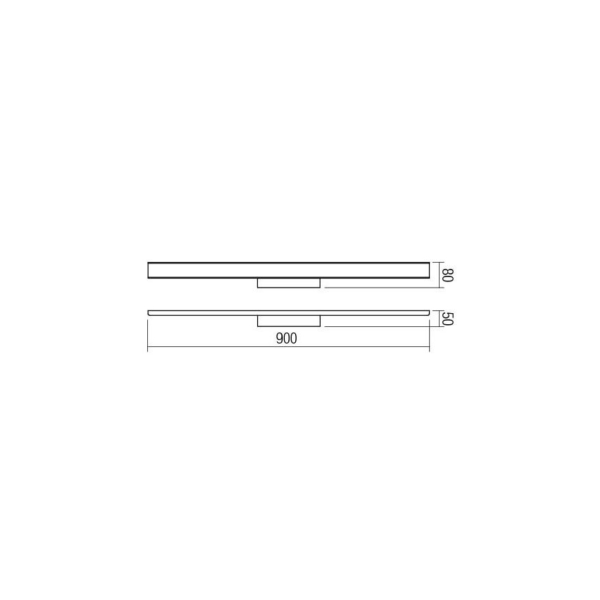 Redo 01-1527 - LED Kopalniška luč za osvetlitev ogledala DAO 1xLED/36W/230V IP44