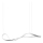 Redo 01-1531 - LED lestenec na jeklenem kablu NUBO LED/43W/230V bela