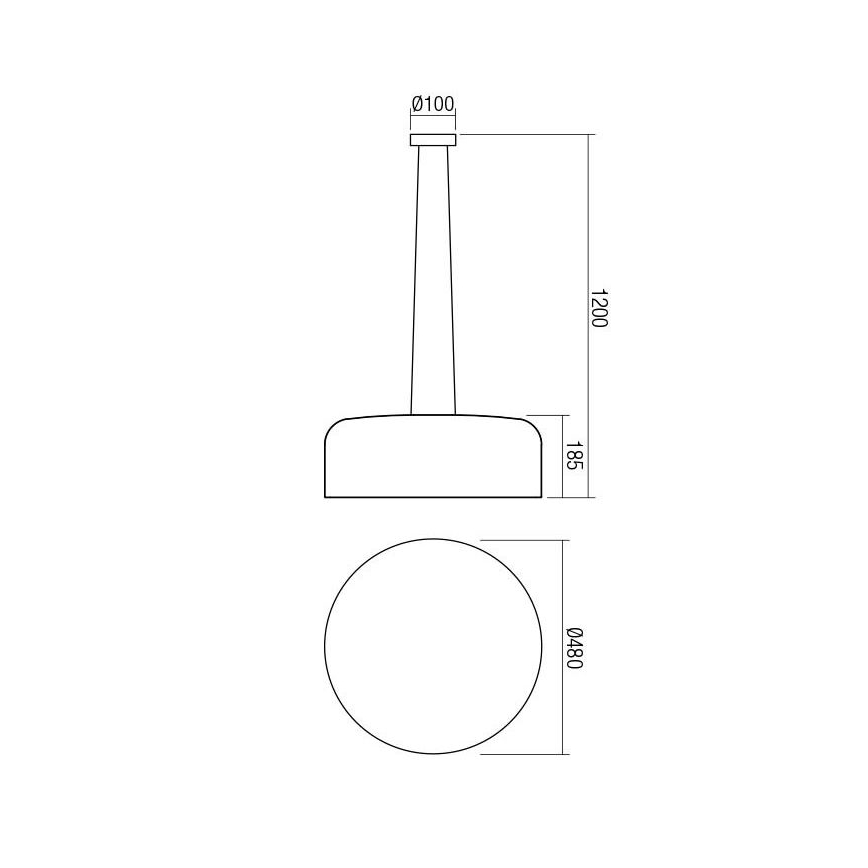 Redo 01-1589 - Lestenec na vrvici EQUIPO 5xE27/15W/230V
