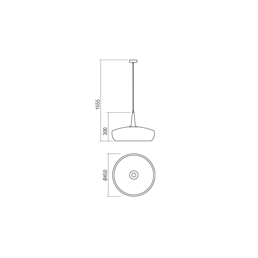 Redo 01-1615 - Lestenec na vrvici AGADIR 1xE27/42W/230V