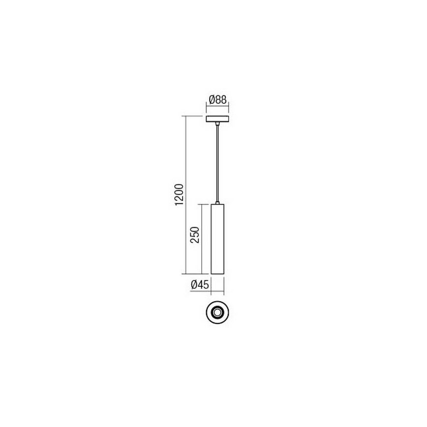 Redo 01-1661 - Lestenec na vrvici GOSSIP 1xE27/42W/230V baker