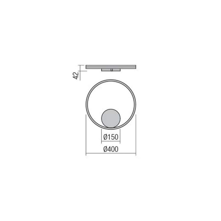 Redo 01-1701 - LED Stenska svetilka ORBIT LED/28W/230V