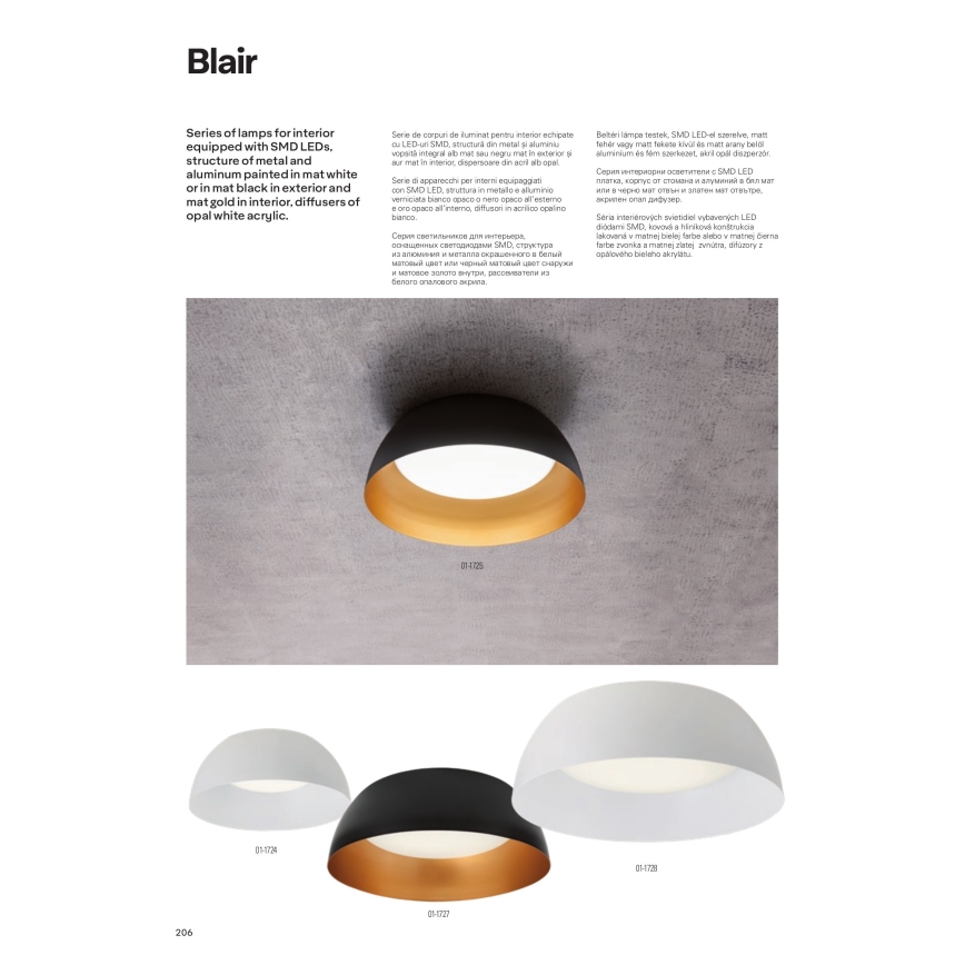 Redo 01-1732 - LED Lestenec na vrvici BLAIR LED/55W/230V 3000K bela