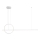 Redo 01-1734 - LED Zatemnitveni lestenec na vrvici GIOTTO LED/46W/230V bela