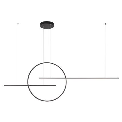 Redo 01-1737 - LED Zatemnitveni lestenec na vrvici GIOTTO LED/56W/230V črna