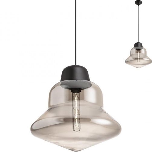 Redo 01-1771 - Lestenec na vrvici AMNO 1x/E27/42W/230V pr. 33 cm siva