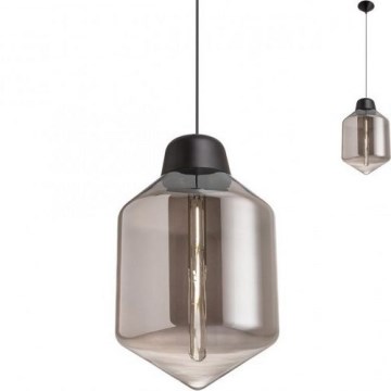 Redo 01-1773 - Lestenec na vrvici AMNO 1x/E27/42W/230V pr. 26 cm siva
