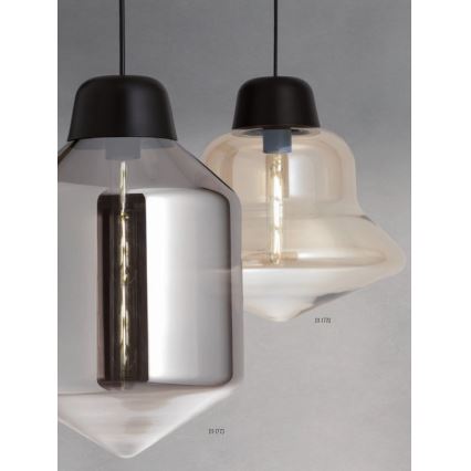 Redo 01-1773 - Lestenec na vrvici AMNO 1x/E27/42W/230V pr. 26 cm siva