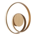 Redo 01-1790 - LED zatemnjiva stenska svetilka TORSION LED/27W/230V, premer 40 cm, bronasta