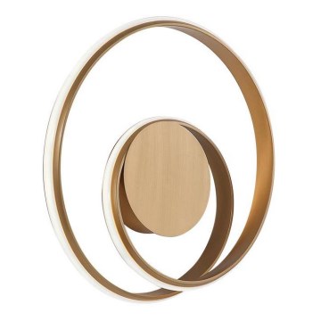 Redo 01-1790 - LED zatemnjiva stenska svetilka TORSION LED/27W/230V, premer 40 cm, bronasta