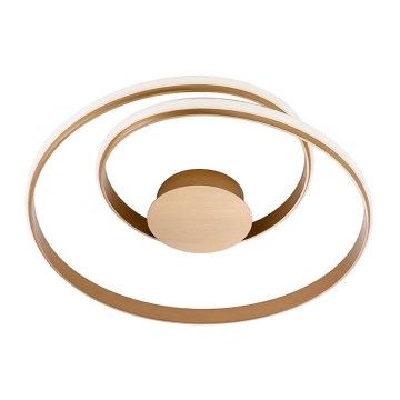 Redo 01-1792 - LED zatemnljivo stropno svetilo TORSION LED/30W/230V premer 55 cm bronasta