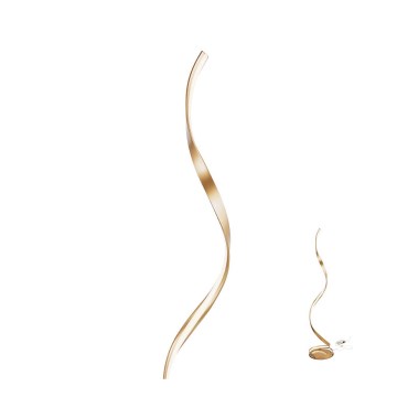 Redo 01-1798 - LED zatemnjevalna stoječa svetilka TORSION LED/24W/230V bronasta