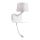 Redo 01-1807 - LED Stenska svetilka s flexible majhno svetilka TOMO 1xE27/42W/230V + LED/3W/230V bela