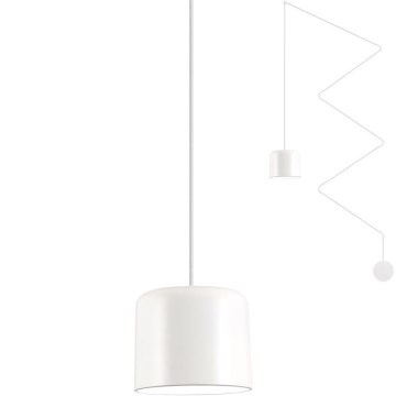 Redo 01-1821 - Lestenec na vrvici DODO 1xE27/15W/230V pajek bela