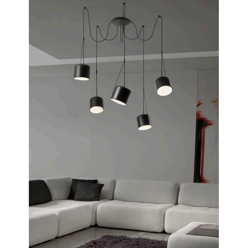 Redo 01-1828 - Lestenec na vrvici DODO 5xE27/15W/230V pajek