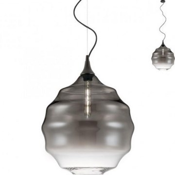Redo 01-1845 - Lestenec na vrvici SLAG 1xE27/42W/230V pr. 40 cm siva