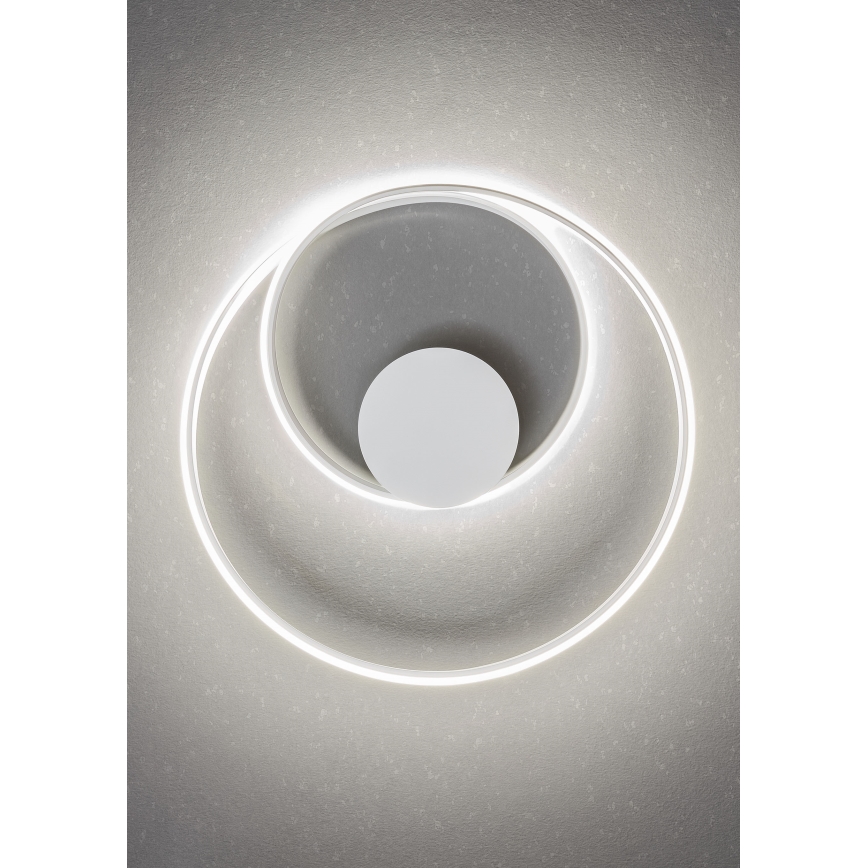 Redo 01-1886 - LED zatemnjiva stropna svetilka TORSION LED/29W/230V 4000K premer 55 cm bela