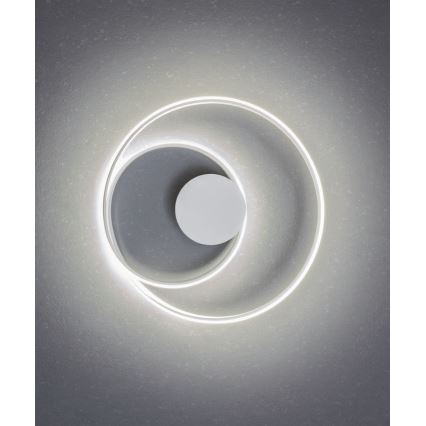 Redo 01-1886 - LED zatemnjiva stropna svetilka TORSION LED/29W/230V 4000K premer 55 cm bela