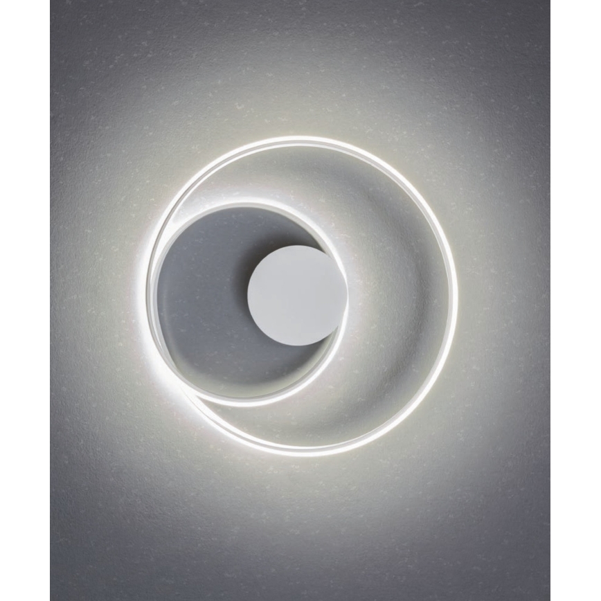 Redo 01-1886 - LED zatemnjiva stropna svetilka TORSION LED/29W/230V 4000K premer 55 cm bela